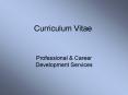 Curriculum Vitae PowerPoint PPT Presentation