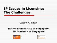 IP%20Issues%20in%20Licensing:%20The%20Challenges