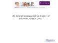 UK Bioentrepreneurial Company of the Year Awards 2007 PowerPoint PPT Presentation