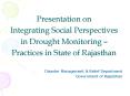 Presentation on Integrating Social Perspectives in Drought Monitoring  PowerPoint PPT Presentation