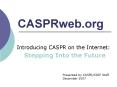 CASPRweb.org PowerPoint PPT Presentation