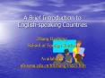 A Brief Introduction to English-speaking Countries PowerPoint PPT Presentation