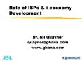 Role of ISPs PowerPoint PPT Presentation