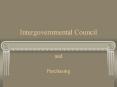 Intergovernmental Council PowerPoint PPT Presentation