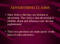 ADVERTISING CLAIMS PowerPoint PPT Presentation