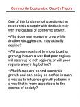 Community Economics: Growth Theory PowerPoint PPT Presentation