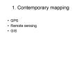 1' Contemporary mapping PowerPoint PPT Presentation