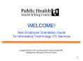 WELCOME New Employee Orientation Guide To Information Technology IT Services PowerPoint PPT Presentation