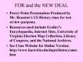 FDR and the NEW DEAL PowerPoint PPT Presentation