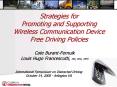 Strategies for Promoting and Supporting Wireless Communication Device Free Driving Policies PowerPoint PPT Presentation