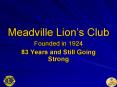 Meadville Lion PowerPoint PPT Presentation