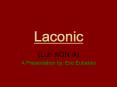 Laconic PowerPoint PPT Presentation