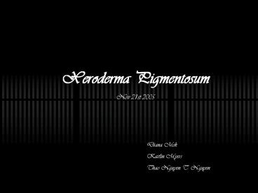 PowerPoint Presentation  -  What Causes XP?