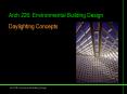 Daylighting Concepts PowerPoint PPT Presentation