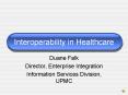 Interoperability in Healthcare PowerPoint PPT Presentation