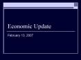 Economic Update PowerPoint PPT Presentation