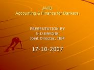 JAIIB Accounting