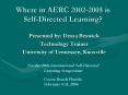 Where in AERC 2002-2005 is Self-Directed Learning? PowerPoint PPT Presentation