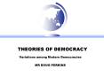 THEORIES OF DEMOCRACY PowerPoint PPT Presentation