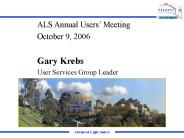 ALS Users by Discipline