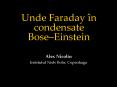 Unde Faraday n condensate BoseEinstein PowerPoint PPT Presentation
