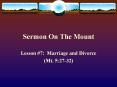 Sermon On The Mount PowerPoint PPT Presentation