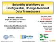 Scientific Workflows as Configurable, ChangeResilient Data Transducers PowerPoint PPT Presentation