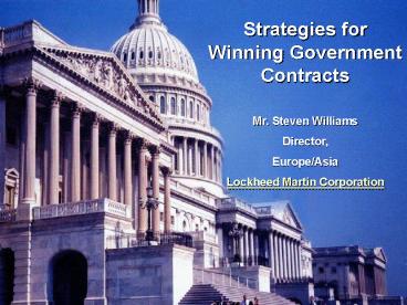 Strategies for Winning Government Contracts