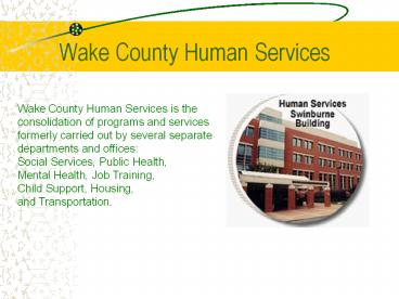 Wake County Human Services