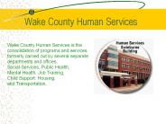 Wake County Human Services