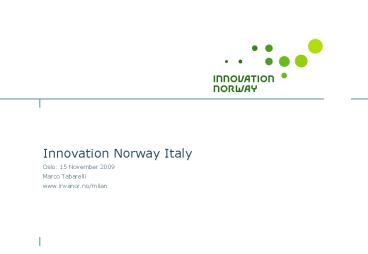 Innovation Norway Italy