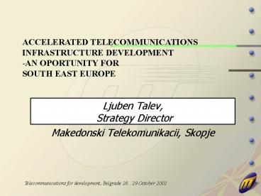 Ljuben Talev, Strategy Director