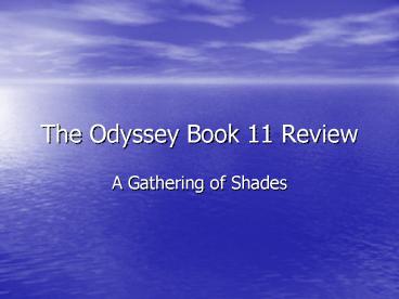 The Odyssey Book 11 Review