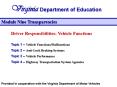 Driver Responsibilities: Vehicle Functions PowerPoint PPT Presentation