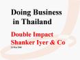 Doing Business in Thailand PowerPoint PPT Presentation
