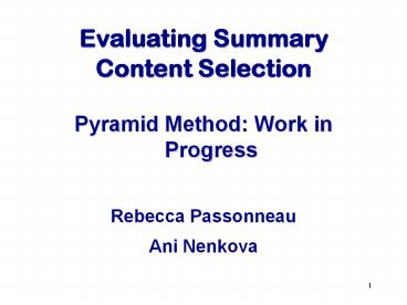 Evaluating%20Summary%20Content%20Selection