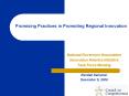 Promising Practices in Promoting Regional Innovation PowerPoint PPT Presentation
