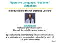 Introduction to the On-Demand Lecture    Matt Bonham Professor of Political Science Maxwell School of Syracuse University Specializations: international political communications and applications of computer technology to the study of policy PowerPoint PPT Presentation