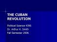 THE CUBAN REVOLUTION PowerPoint PPT Presentation