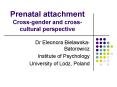 Prenatal attachment Crossgender and crosscultural perspective PowerPoint PPT Presentation