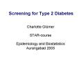 Screening for Type 2 Diabetes PowerPoint PPT Presentation