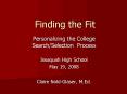 Finding the Fit PowerPoint PPT Presentation
