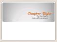 Chapter Eight PowerPoint PPT Presentation