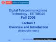 Digital Telecommunications Technology - EETS8320 Fall 2006 PowerPoint PPT Presentation