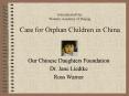 International Day Western Academy of Beijing Care for Orphan Children in China PowerPoint PPT Presentation