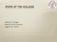 State of the College PowerPoint PPT Presentation