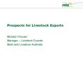Prospects for Livestock Exports PowerPoint PPT Presentation
