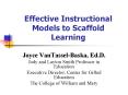 Effective Instructional Models to Scaffold Learning PowerPoint PPT Presentation
