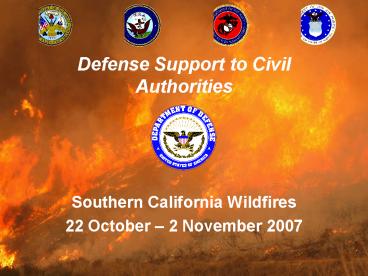 Defense Support to Civil Authorities
