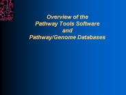 Overview of the Pathway Tools Software and Pathway/Genome Databases